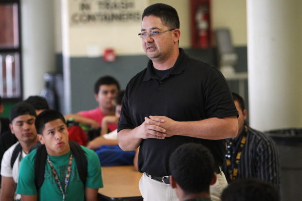Amphi football coach Jorge Mendivil